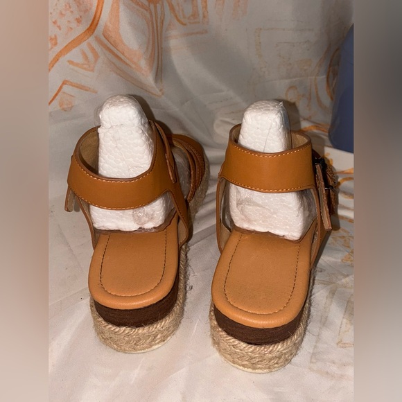 Women's Tan Espadrille Sandals - Picture 4 of 7